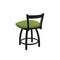 Holland Bar Stool Co 18" Low Back Swivel Vanity Stool, Black Wrinkle, Canter Kiwi Green Seat 82118BW009 - alternate 5
